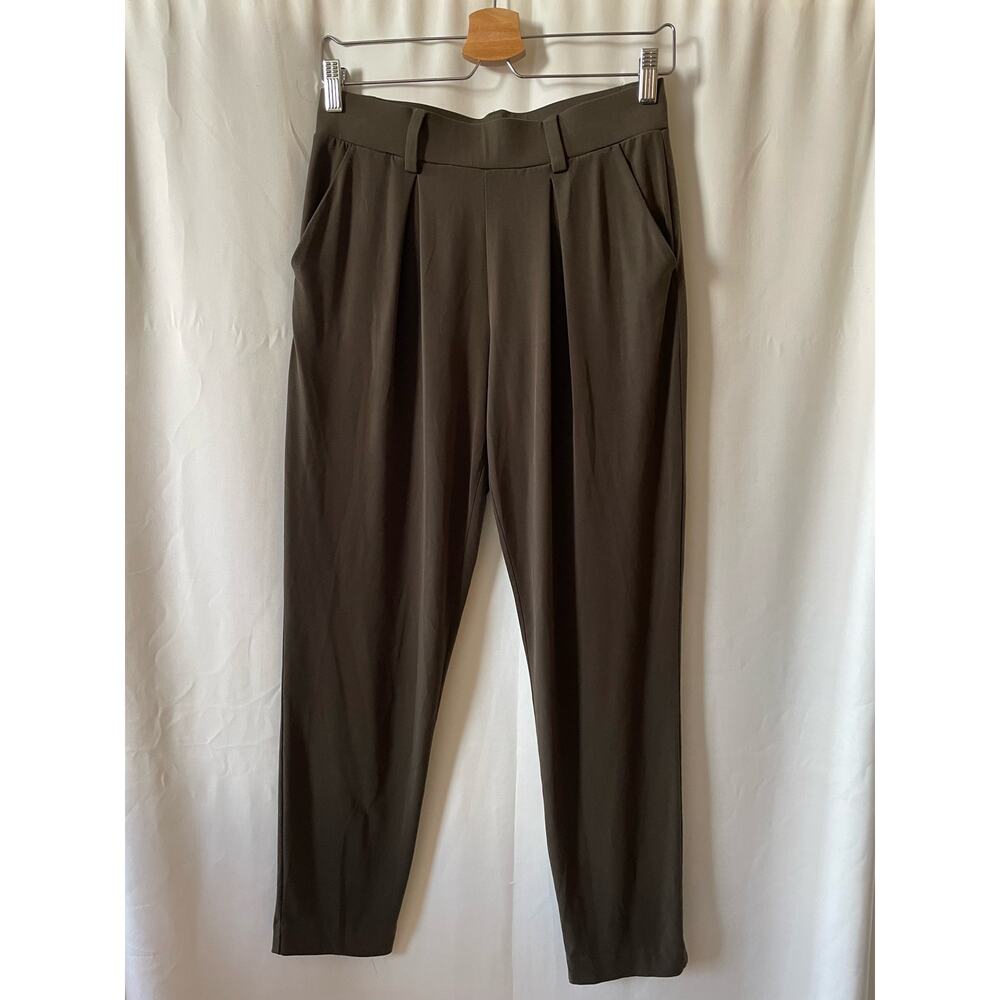 Express Lightweight Dress Pant Trousers Olive Green Size XS